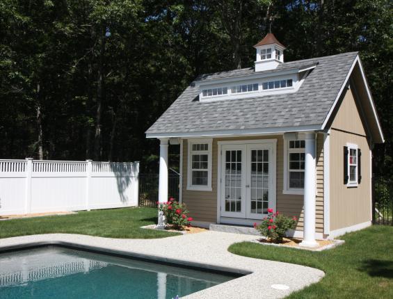 Amish Built Pool Houses, Pavilions Garages &amp; Sheds 